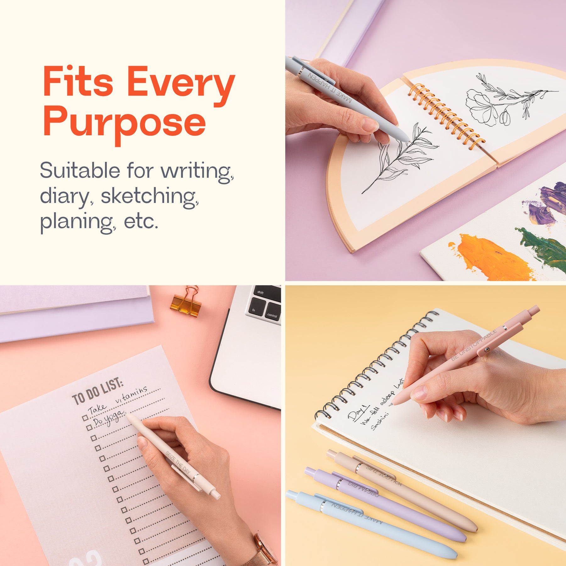 Better Together Achievers Inspirational Pen Set (Pastel)