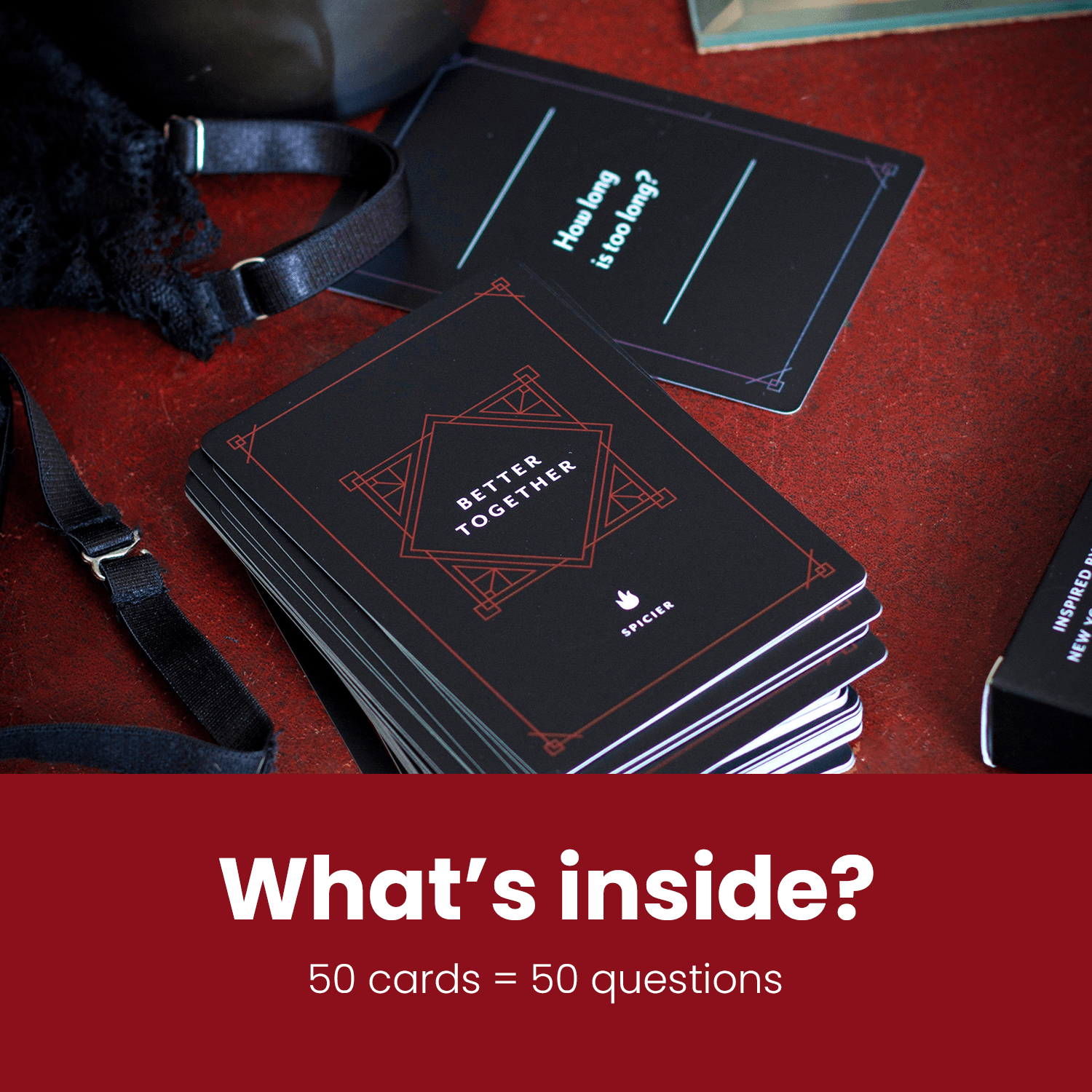 Date Night Conversation Starter Card Game (Spicier 50 Card Deck) - JAHomesUS